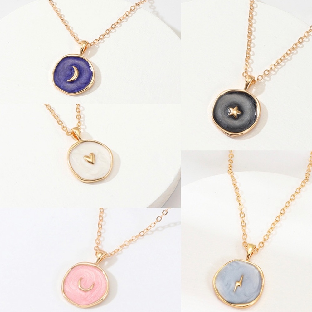 7/ $35 Fashion Star Moon Lighting Heart Necklace